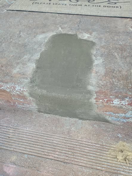 Concrete step patched and repaired in Aliquippa